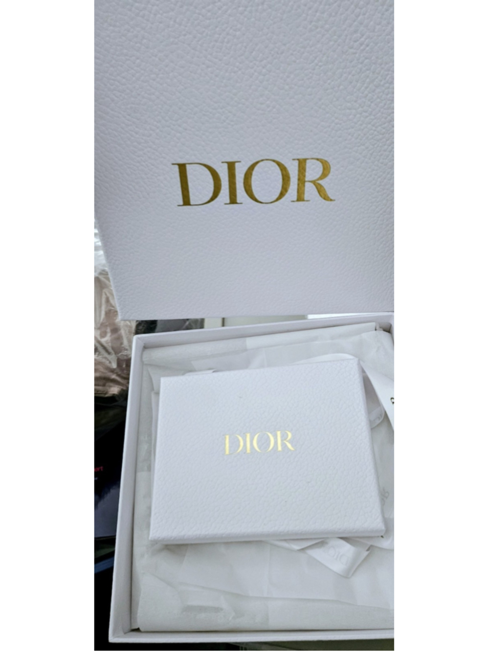 Dior Beauty Silver Cannage Compact Mirror&Lipstick Set In Beatiful Large Box - Picture 4 of 11